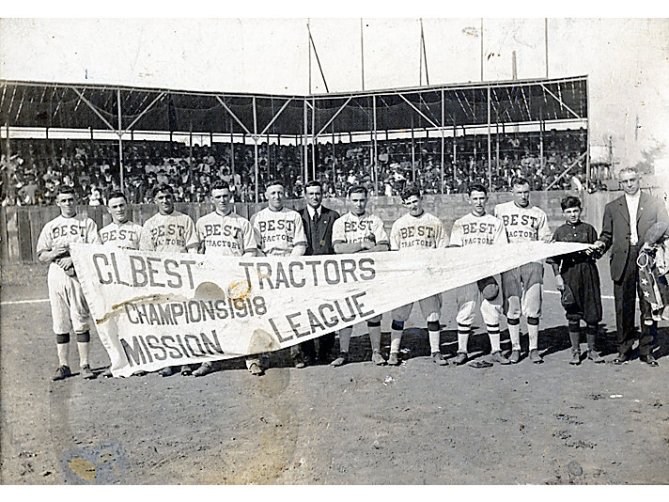 C. L. Best Gas Traction Co. Tractors baseball team-1918-were the Mission League champions