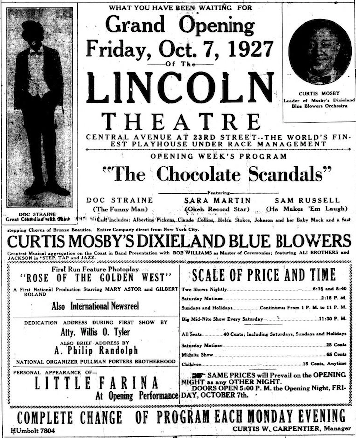 CE-Lincoln Theater-9-30-1927